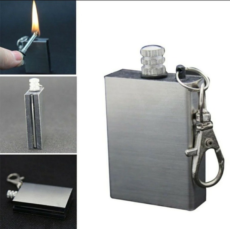 Tactical Portable Flint Fire Starter Lighter Kit Emergency Outdoor Fire