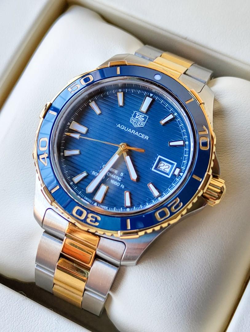 Tag heuer aquaracer store calibre 5 two tone