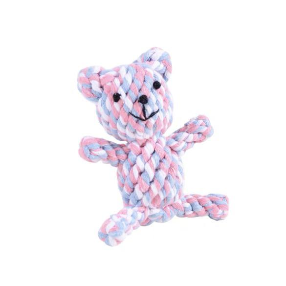 rope bear dog toy