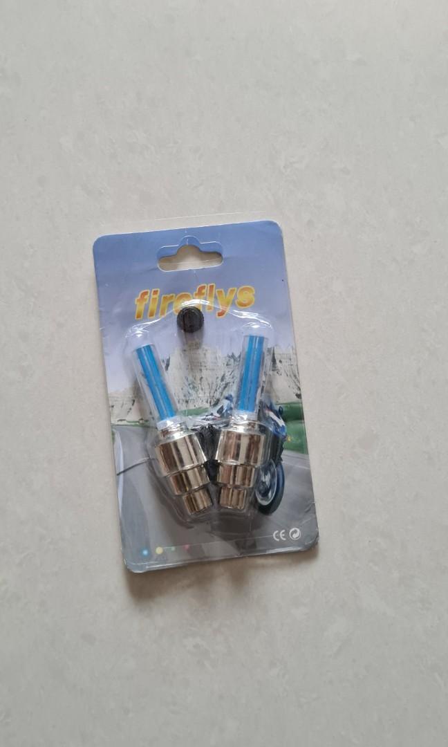 Tyre cap lights (blue), Motorcycles, Motorcycle Accessories on Carousell