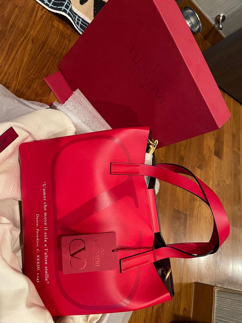 Valentino Red Tote Bag
