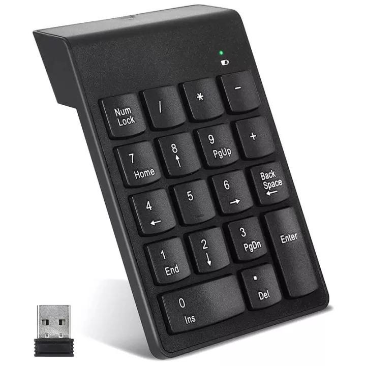 Portable Mini USB Numeric Keypad with 19 Keys Number Keyboard for MacBook Desktop PC. Laptop Garsent Number Pad