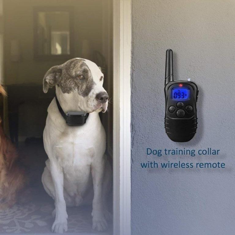 WOLFWILL Pet Dog Training Collar 300 Yards Rechargeable Rainproof with Beep Vibration Collar