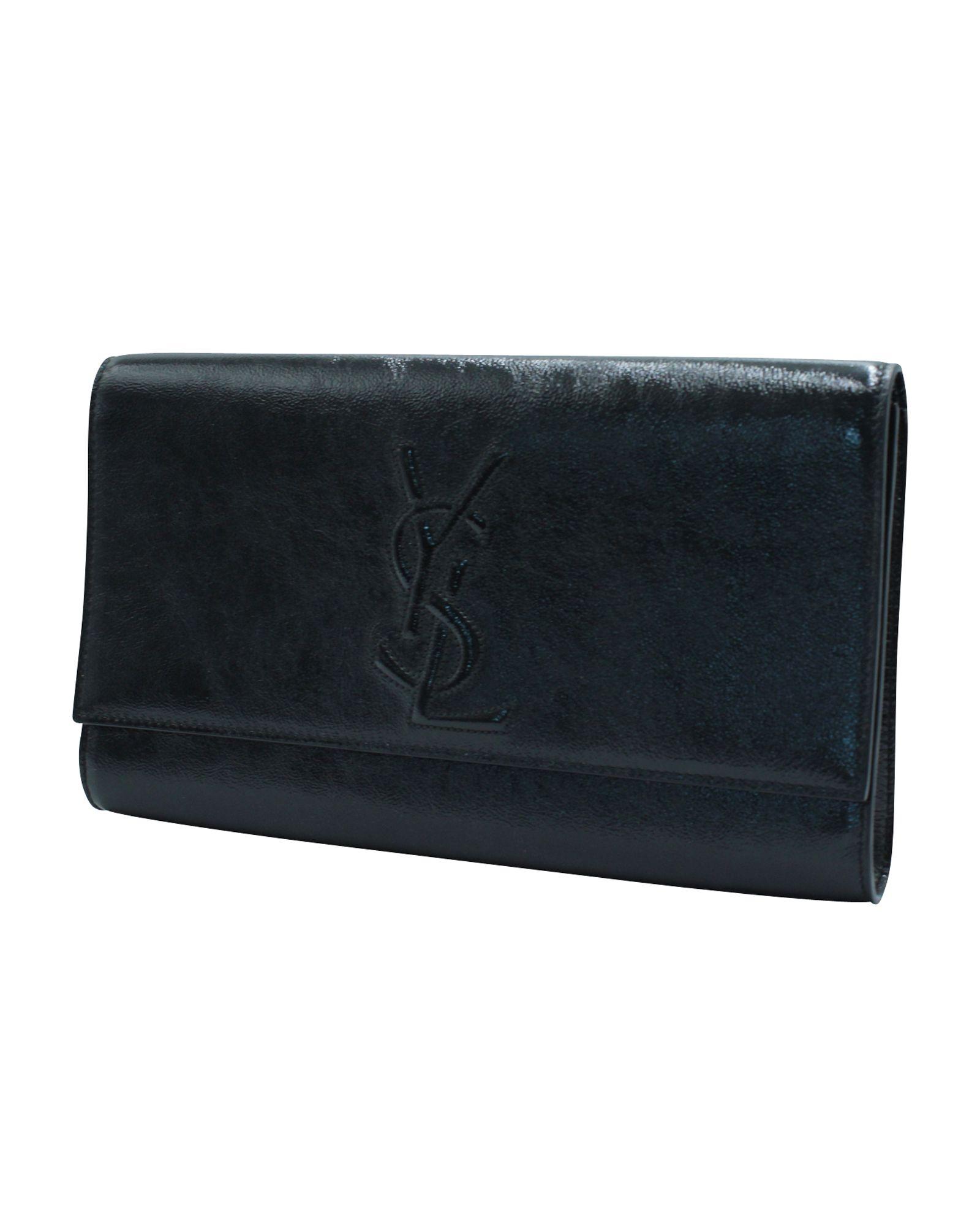 All black ysl clutch 2025