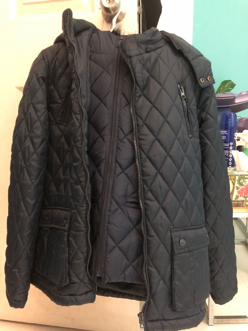 Zara MNG 2 piece winter jacket and gillet vest set, Women's Fashion ...