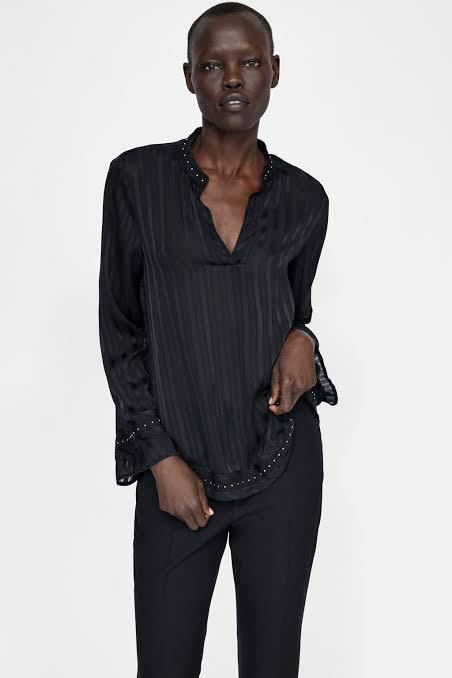 Zara shirt, Fesyen Wanita, Pakaian 