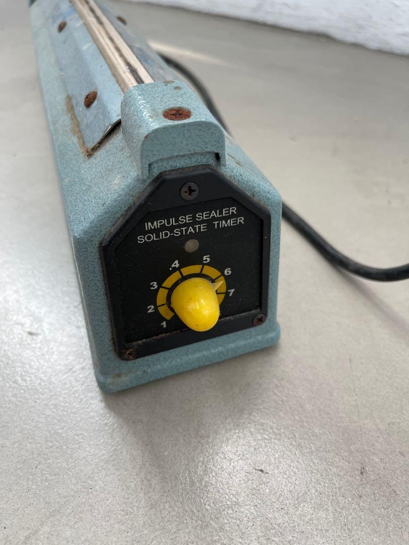 30cm Impulse sealer Solid-state timer (Category: Home Improvement Tools & Accessories) located in Singapore. Submitted by milka (Listing ID 1156933101, Image 2). Description: One well used Impulse sealer with Solid-state timer .