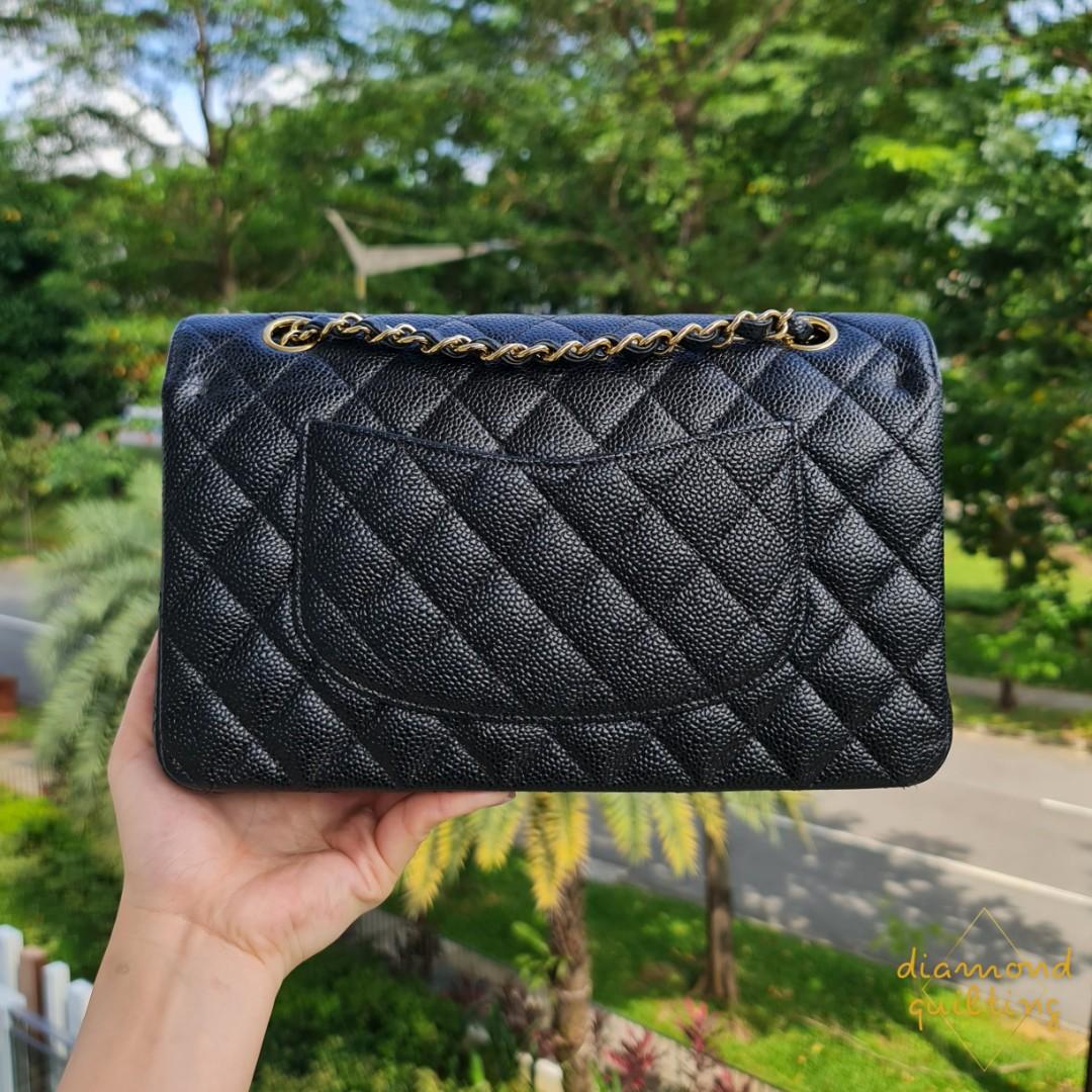 chanel jumbo flap bag caviar leather