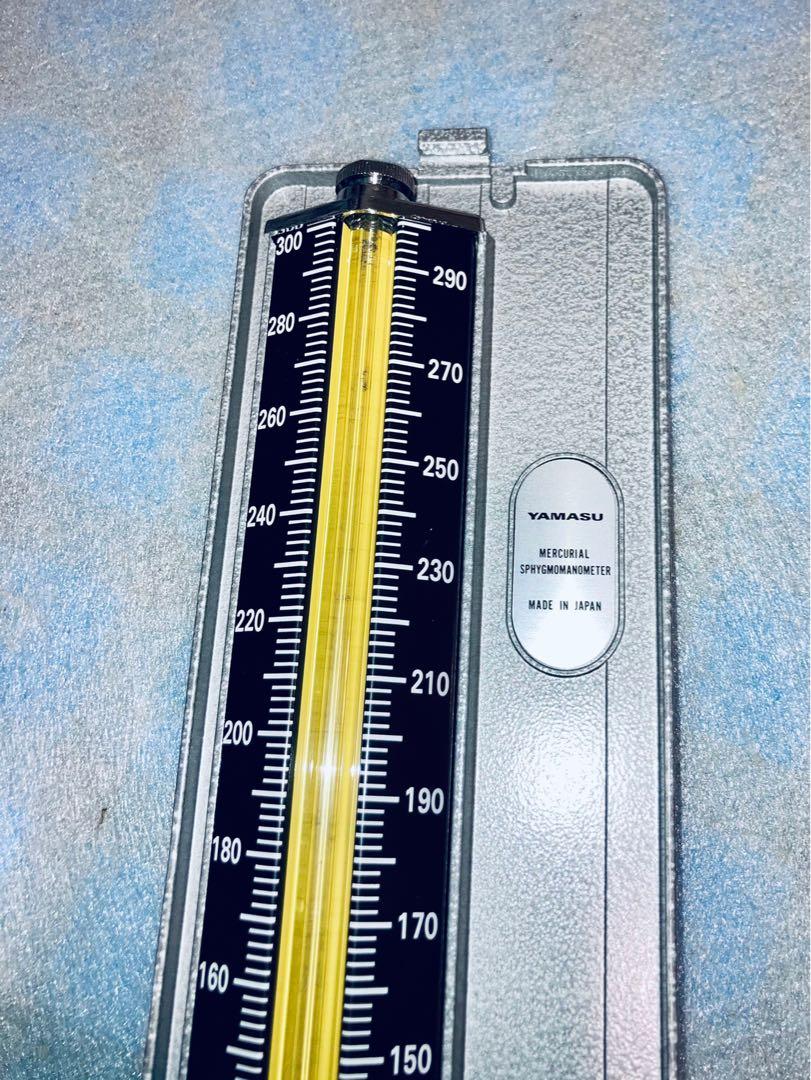 日本製造 YAMASU No.600 手動水銀血壓計 Mercury sphygmomanometer, 健康及營養食用品, 健康監測儀和體重