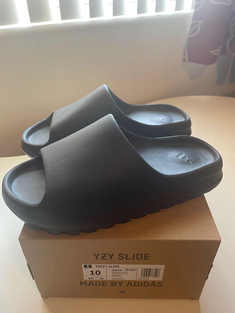 Adidas Yeezy Slide Onyx Black US 10 UK 10 HQ6448, 男裝, 鞋, 波鞋