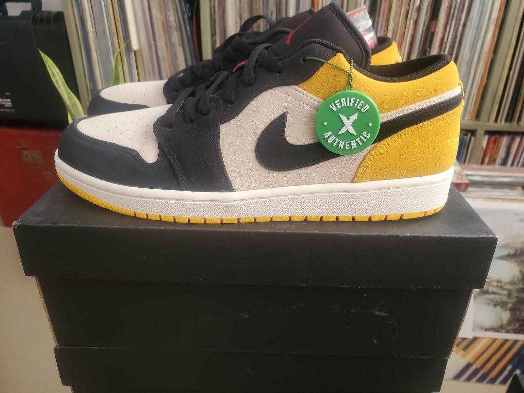 Jordan 1 low sail university gold black outlet
