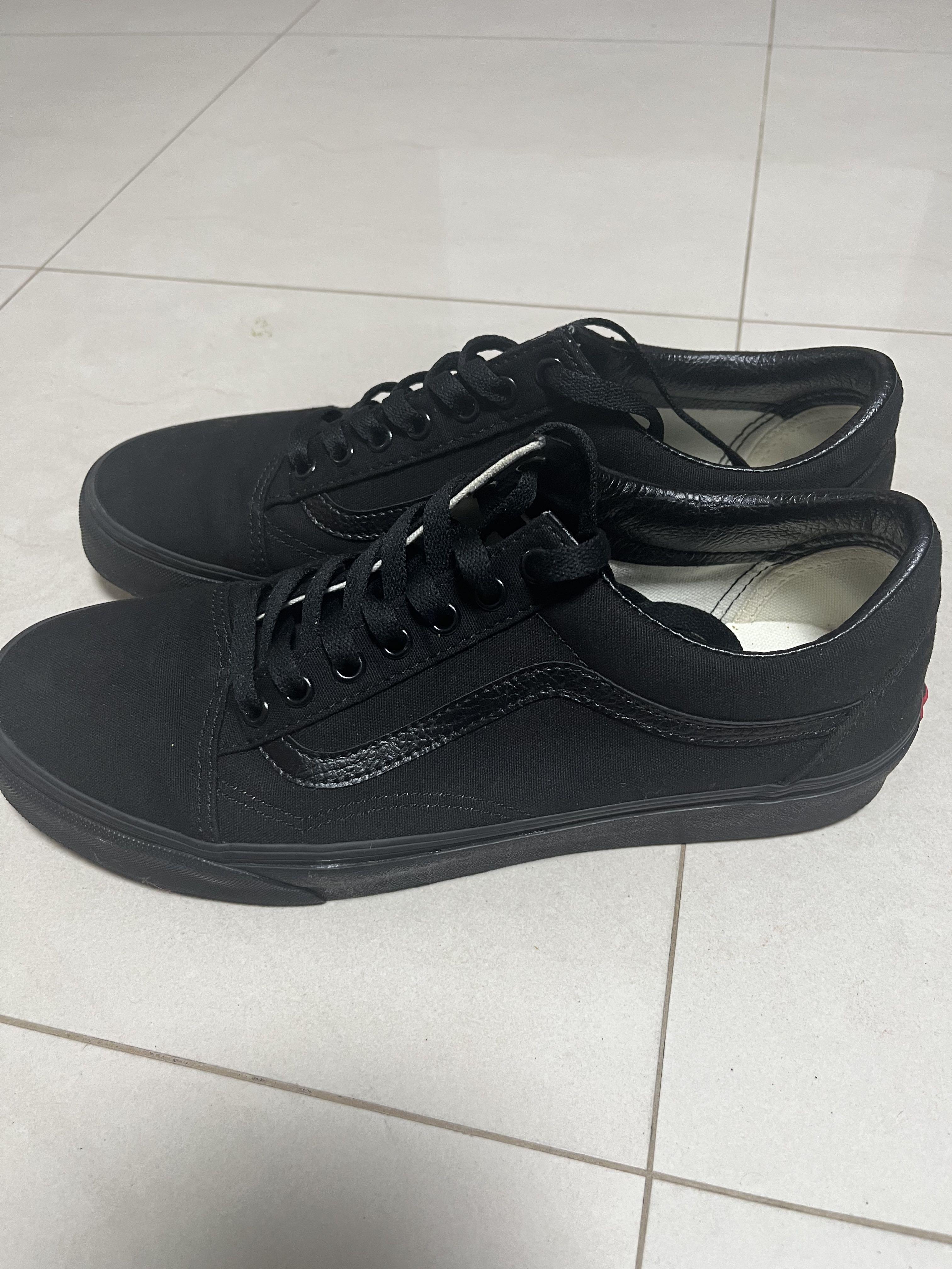 All black Vans US 11 Men s Fashion Footwear Sneakers on