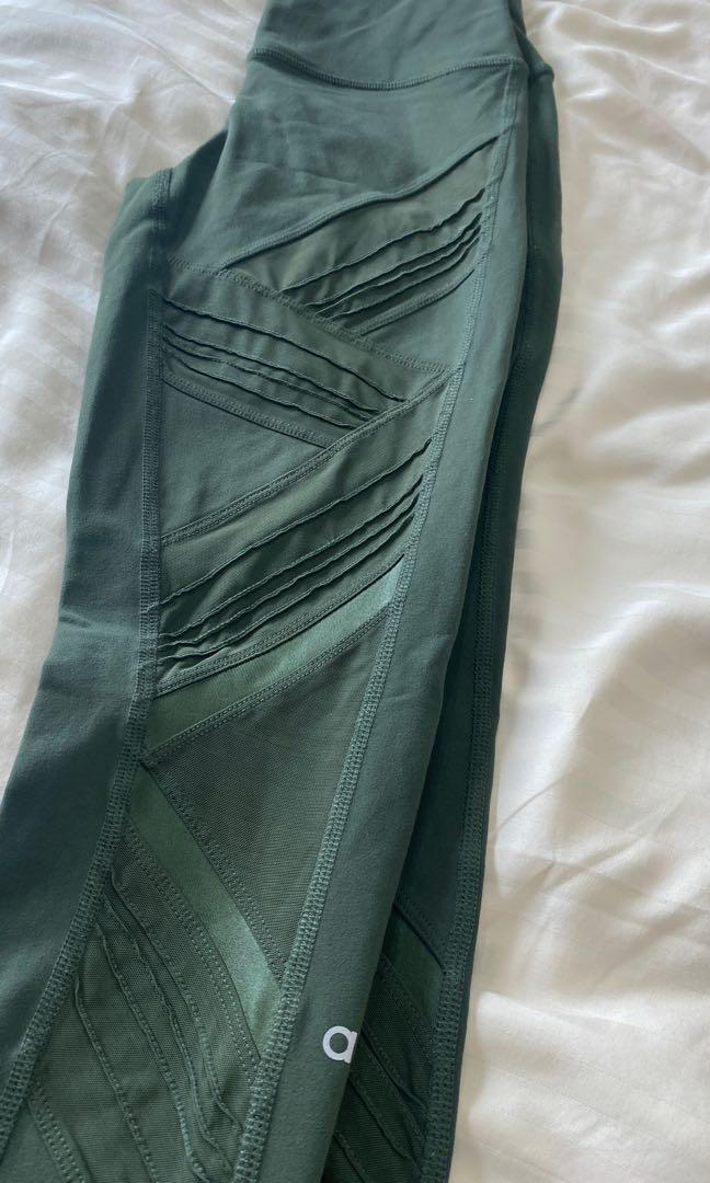 Alo mesh leggings (Category: Activewear) located in Singapore. Submitted by gottaloveactivewear (Listing ID 1157069152, Image 2). Description: High waisted Size Xsmall fits lululemon 2 to 4 No meet up No carousel pay Paynow only Please include $1.5 for postage .