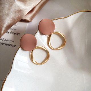 Anting earrings nude gold coklat brown aesthetic estetik