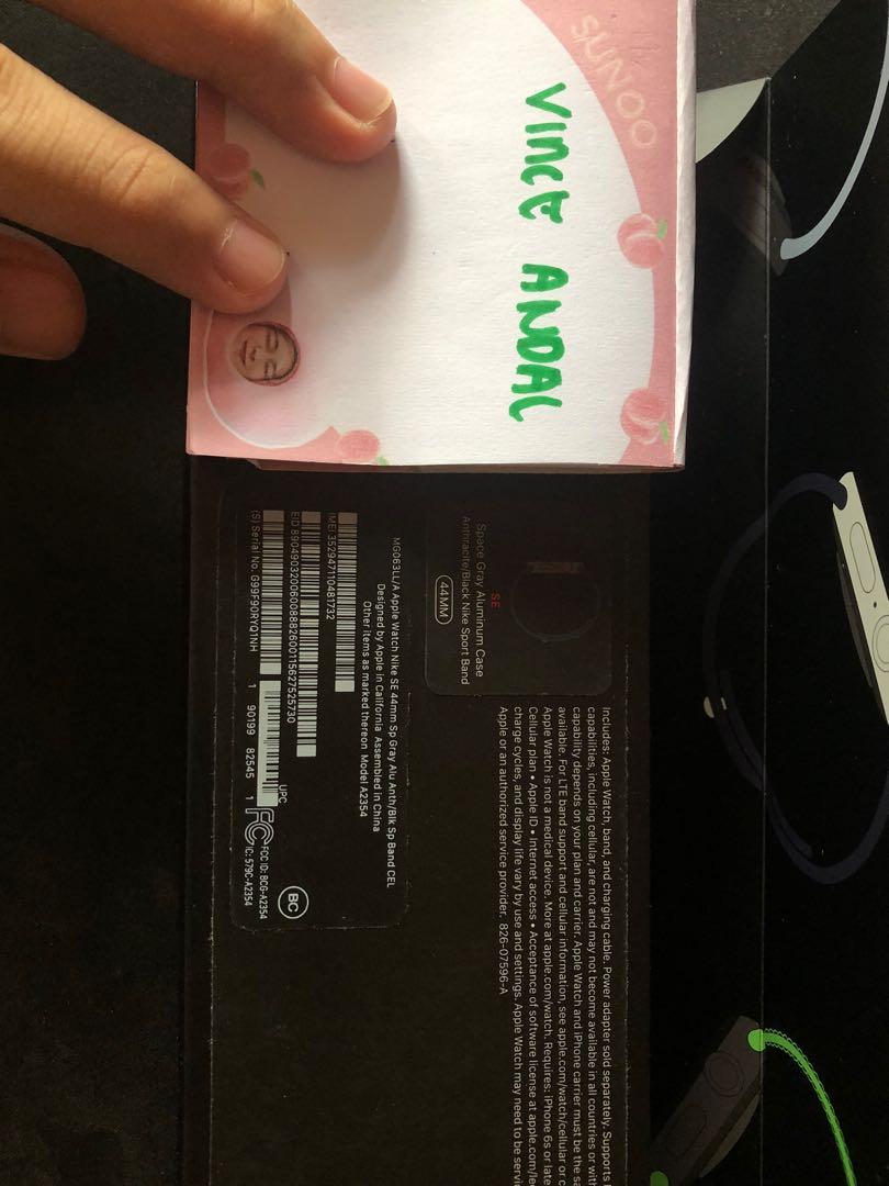 Apple watch nike SE (Category: Wearables & Smart Watches) located in General Trias. Submitted by ethanscorner (Listing ID 1156954147, Image 2). Description: Apple Watch Nike edition Barely used so there isn’t really any issues nor scratches Complete with box/charger/strap No damages All goods Location: cavite on weekends, qc on weekdays .
