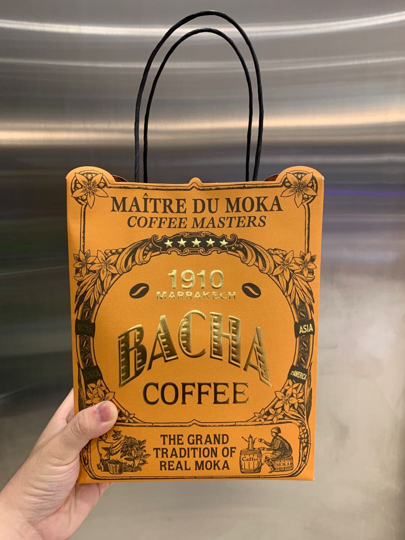 Bacha coffee paper bag, Food u0026 Drinks, Other Food u0026 Drinks on Carousell