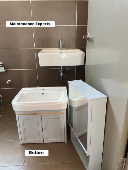 Bathroom sink and cabinet installation, Services, Home Services, Home ...