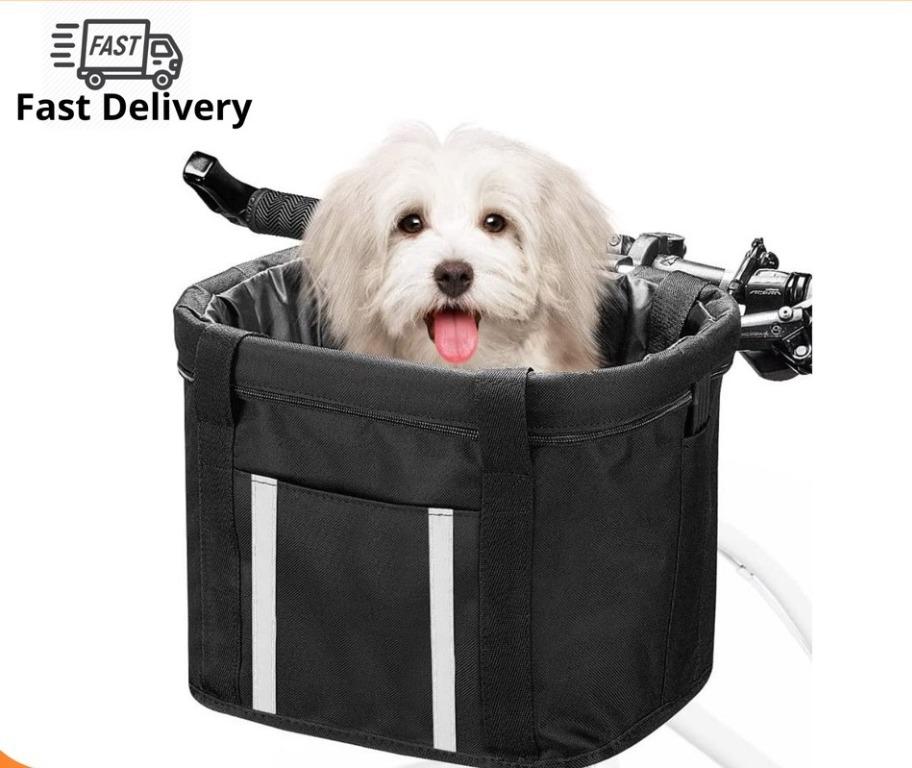 Easy Release Bicycle Basket for Front or Rear Extra Storage Bike Basket Black x1
