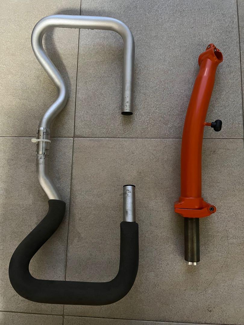 Brompton p stem p handle bar orange