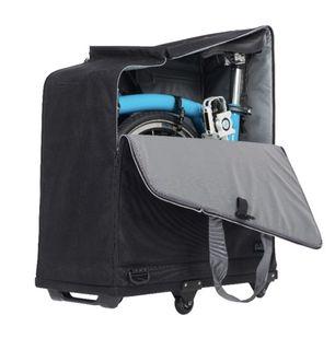 Brompton padded folding bag with 4 wheels