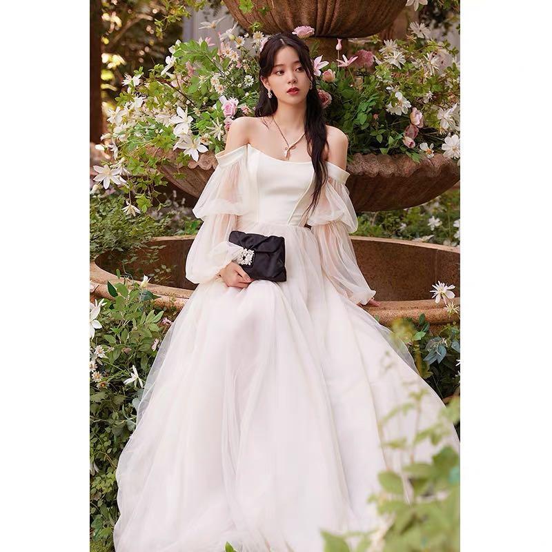 White long 2024 gown designs