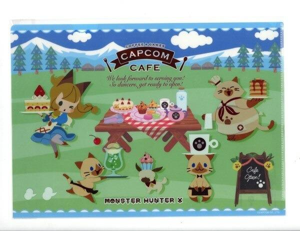 Capcom Cafe Monster Hunter X A Clear File 興趣及遊戲 手作 自家設計 文具 Carousell