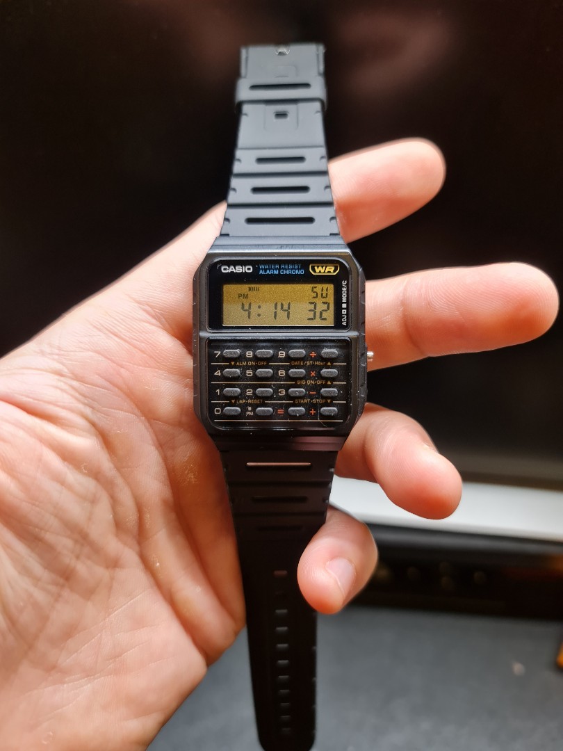 Casio calculator wrist discount watch