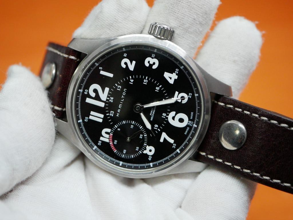 HAMILTON 44mm OFFICER MECHANICAL | marketingparafotografos.com.br