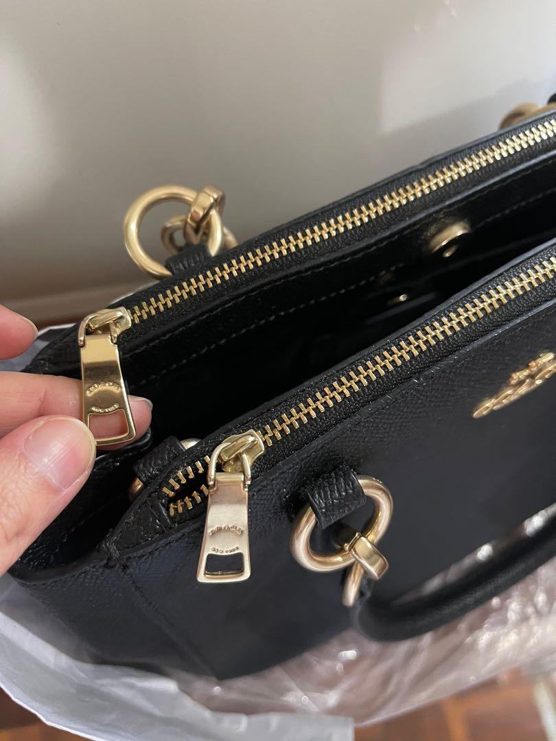 Coach Mini Christie Carryall in Chalk White Crossgrain Leather Handbag –  Essex Fashion House