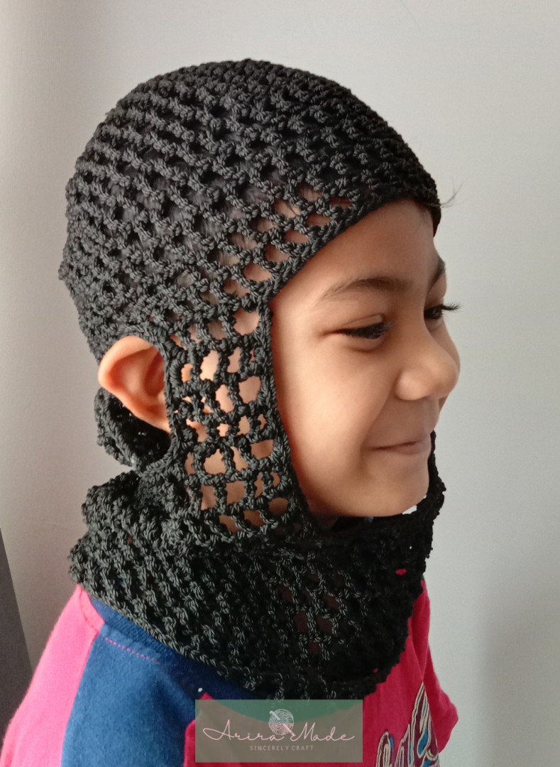 Crochet Mesh Fashion Balaclava Men Kpop 