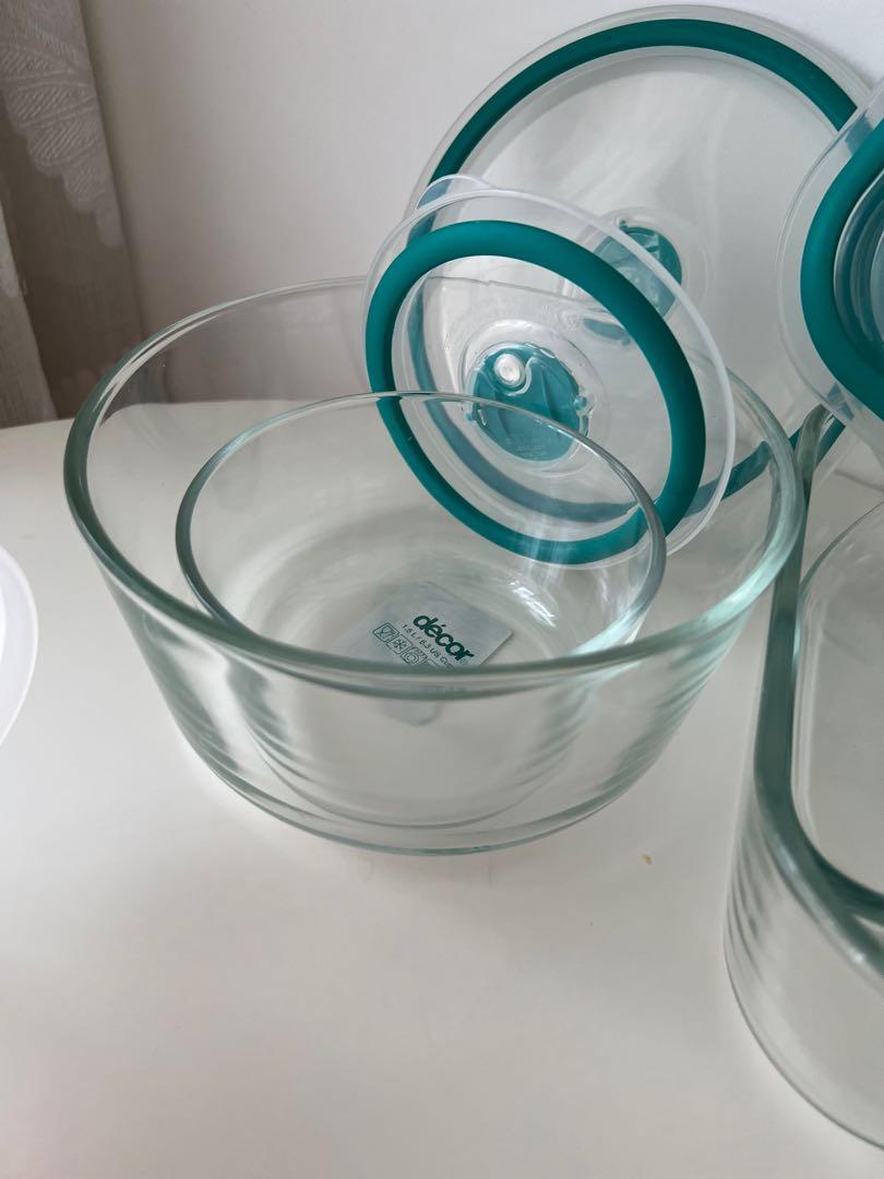 Decor Glass containers and measuring jugs, Furniture & Home Living