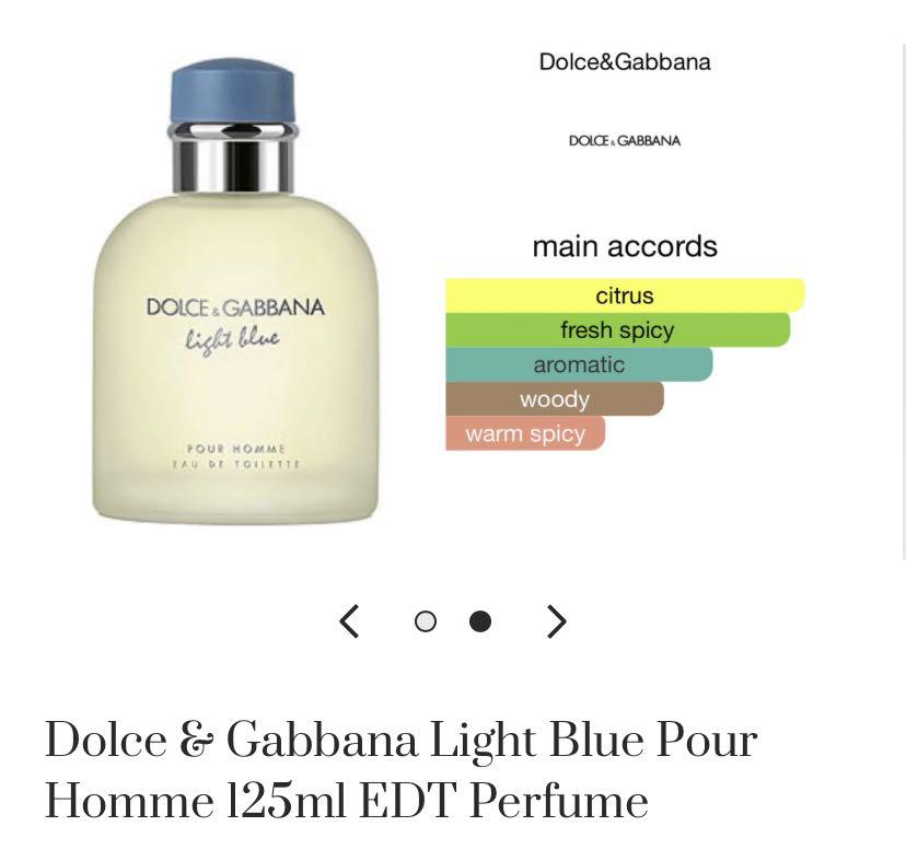 Dolce & Gabbana light blue 125ml EDT, Beauty & Personal Care, Fragrance &  Deodorants on Carousell