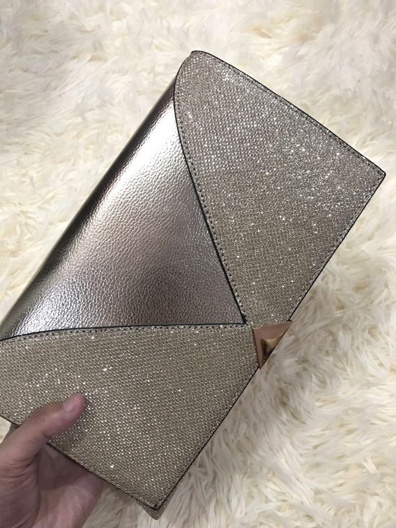 Dorothy perkins clearance gold clutch