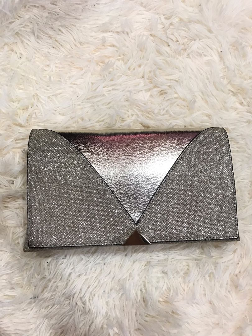 Dorothy perkins top gold clutch bag
