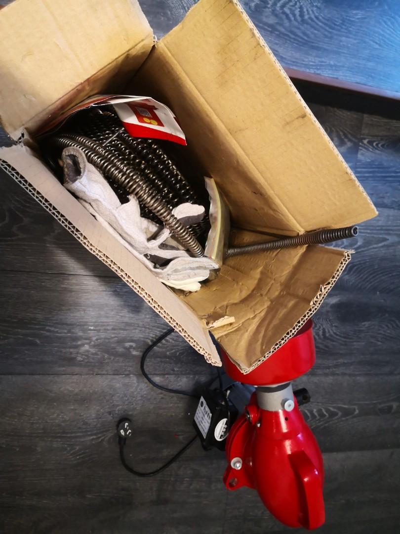 Electric pipe cleaner, clog remover, Furniture & Home Living, Cleaning