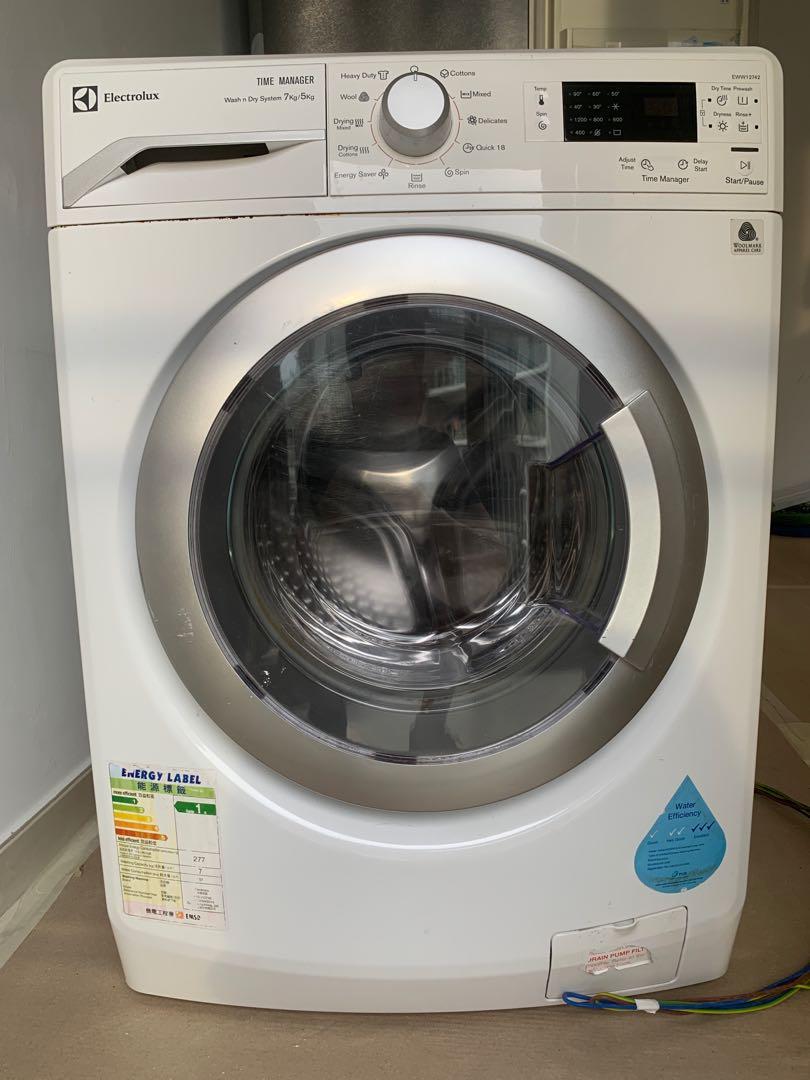 Electrolux Washing Machine (7Kg Wash & 5Kg Dry), TV & Home Appliances