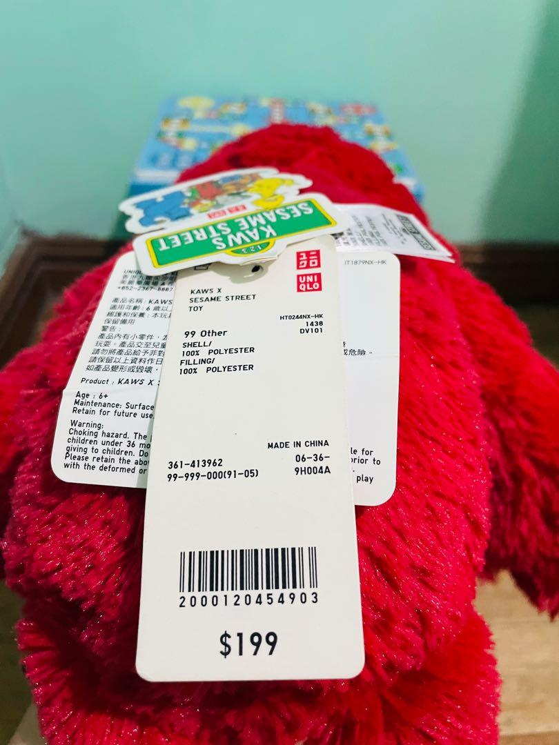 ELMO X KAWS BY UNIQLO (Category: Plushies & Soft Toys) located in Marikina City. Submitted by cadencelane (Listing ID 1157085748, Image 3). Description: PLEASE MAKE READING A HABIT LETTING GO COLLECTION SALE BRAND NEW AUTHENTIC COMPLETE TAGS APPROX 53cm LAST PIECE ON HAND NO FLAWS FROM SG BOX PERFECT FOR KIDS & COLLECTORS SHIPPING AVAILABLE NATIONWIDE.