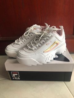 Fila disruptor 2 white deals pink gold