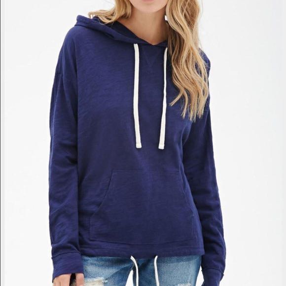 Forever 21 blue hoodie store