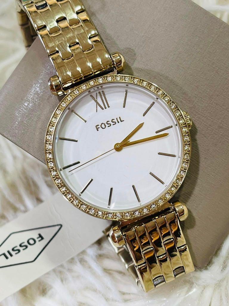 Fossil Tillie Three Hand Gold Tone