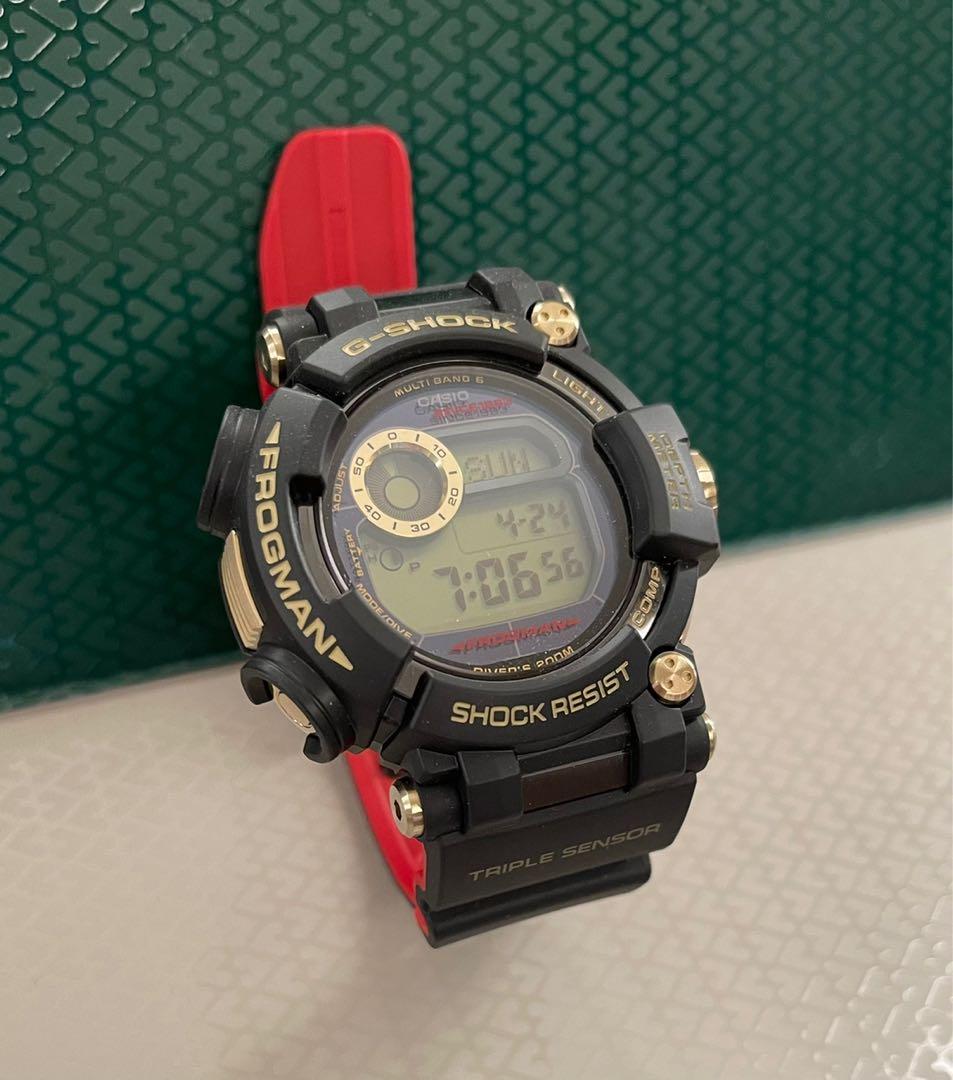 G Shock 第6代Frogman 35週年紀念版GWF-D1035B-1DR, 名牌, 手錶- Carousell