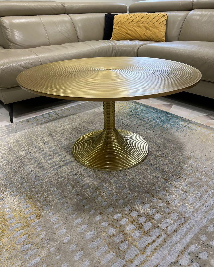 Gold Round Coffee Table for Sale Furniture Home Living