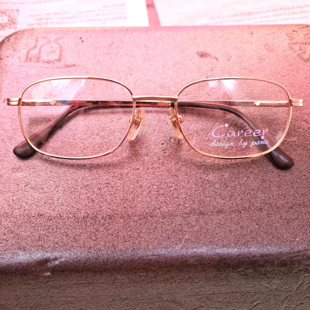 Gold Spectacle Frame 194, Women's Fashion, Watches & Accessories