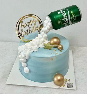 Gravity Defying Beer Can Cake