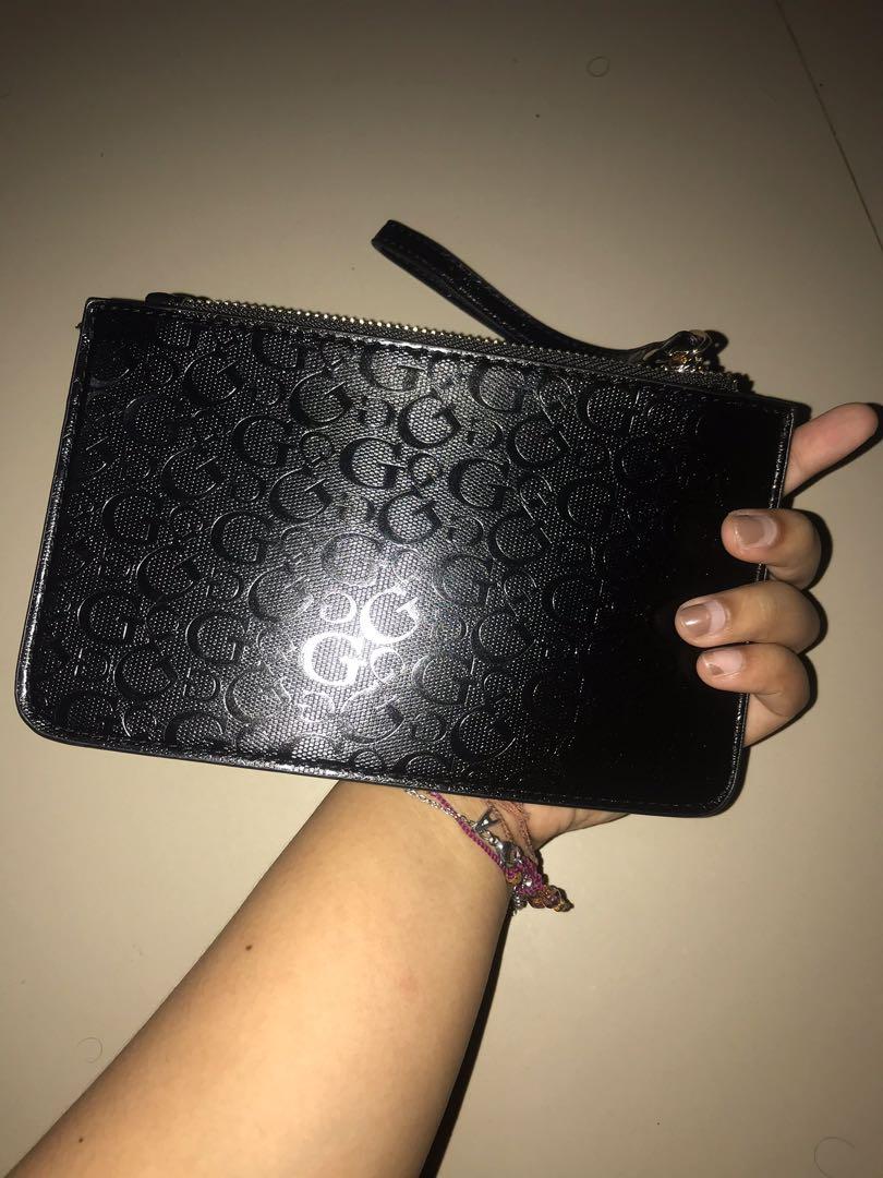 guess glitter purse