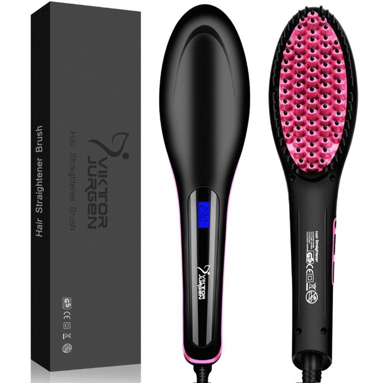 Hair Straightening Brush with Heating,Fast Natural Straight Hair