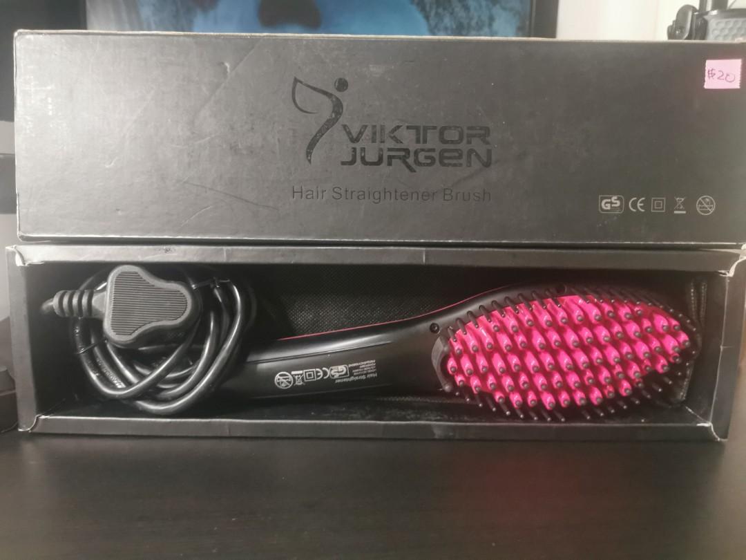 Hair Straightening Brush with Heating,Fast Natural Straight Hair