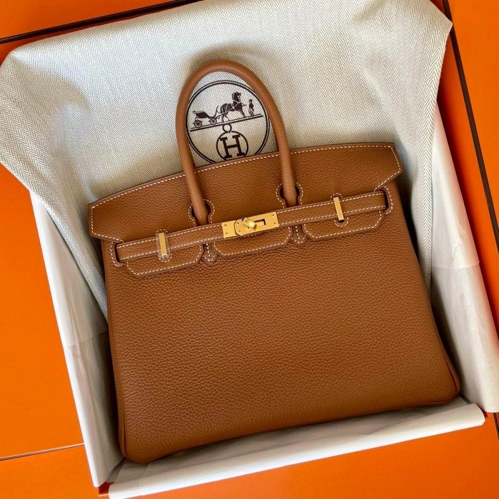 Hermes Birkin 25 Etain, Luxury, Bags & Wallets on Carousell