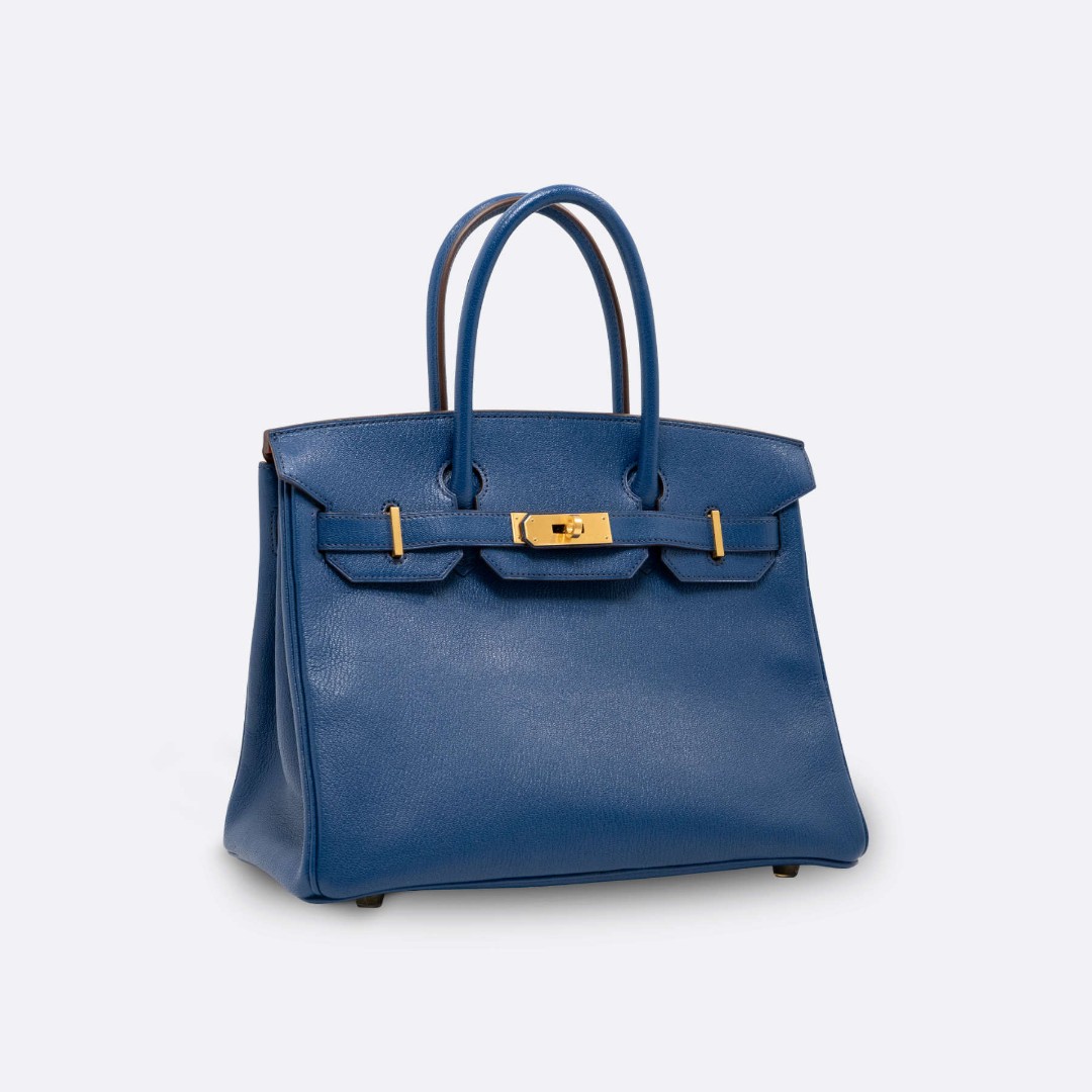 Hermes Birkin 30 Vert Anis Chevre Palladium Hardware