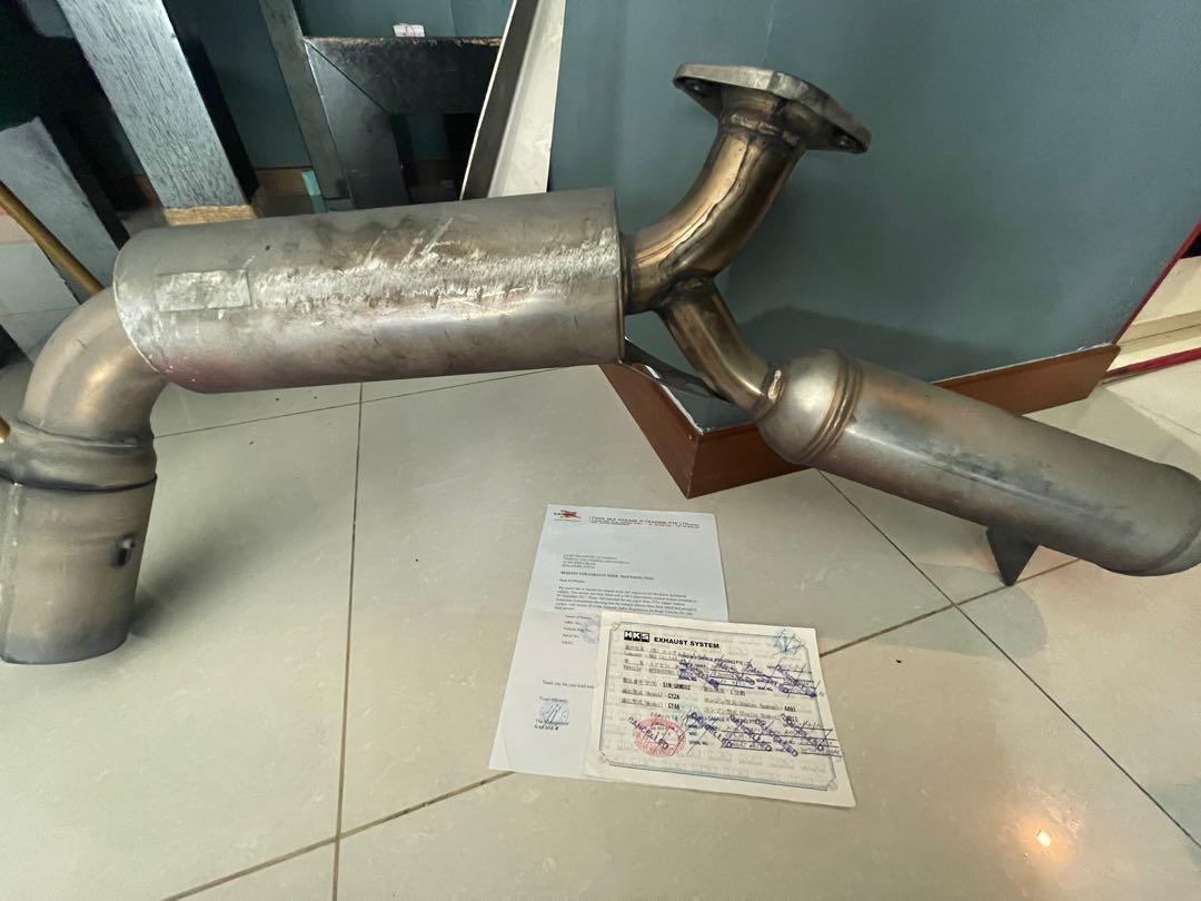 HKS EXHAUST lancer ex 1.5 LTa approve, Car Accessories, Accessories on